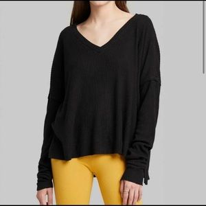 Ribbed Long Sleeve Pullover Sweater
